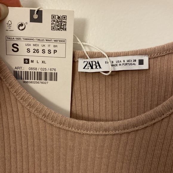 Zara ribbed crop top - Picture 2 of 3